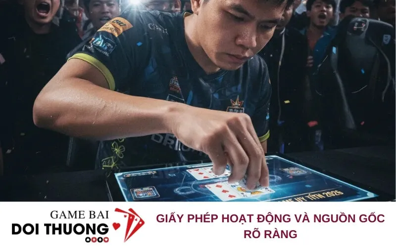 Giấy phép hoạt động và nguồn gốc rõ ràng