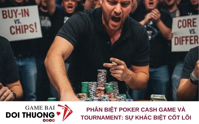 Phân Biệt Poker Cash Game và Tournament: Sự Khác Biệt Cốt Lõi
